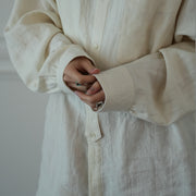 Band Collar Henley Neck Like Atelier Shirt.