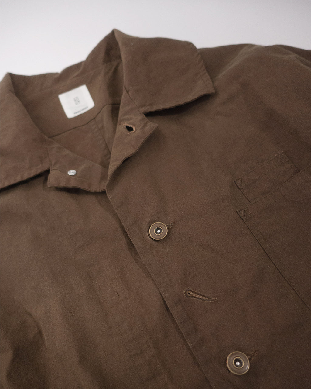 Oiled Wax Washed Moleskin 6-pocket Coverall  <#camel>