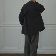 Layered Design Dress Military Shirt.