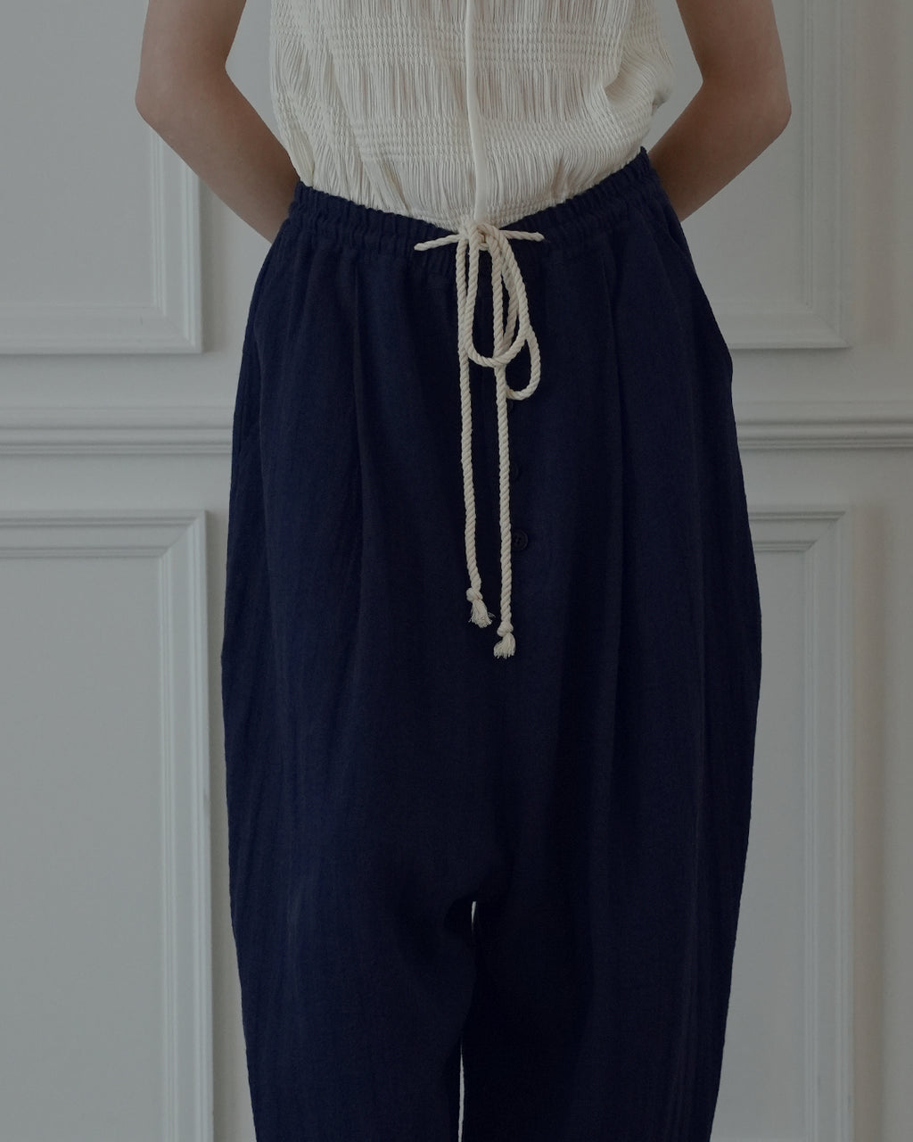 Ankle Length Easy Sarouel Pants.