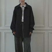 Layered Design Dress Military Shirt.
