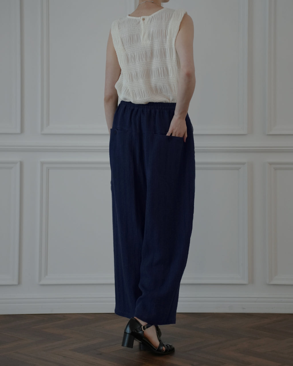 Ankle Length Easy Sarouel Pants.