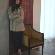 Layered Design Dress Military Shirt.