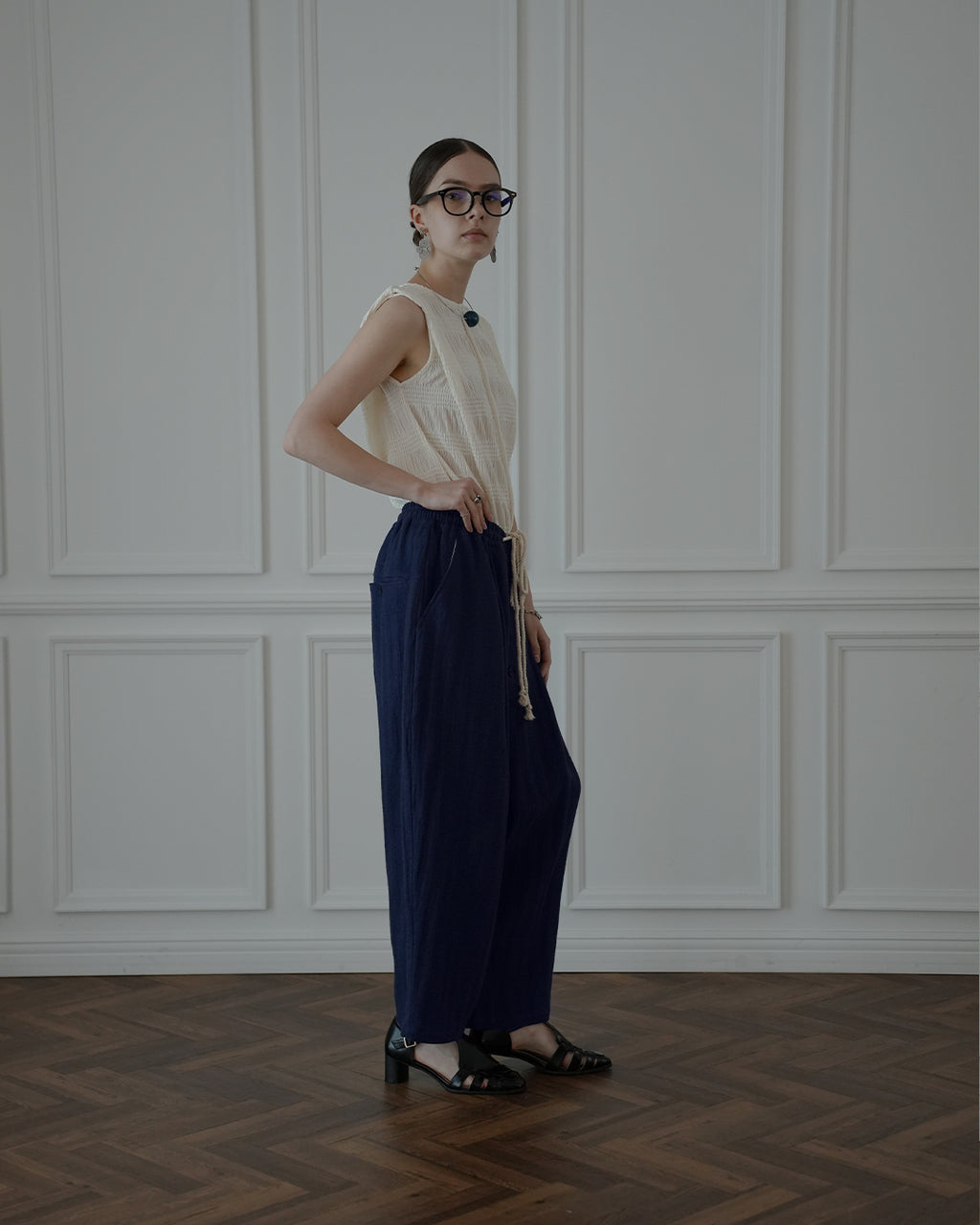 Ankle Length Easy Sarouel Pants.