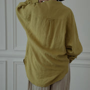 Band Collar Henley Neck Like Atelier Shirt.