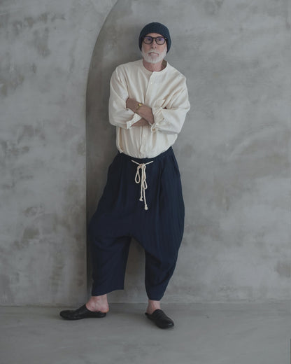 Ankle Length Easy Sarouel Pants〈 000011-14 〉