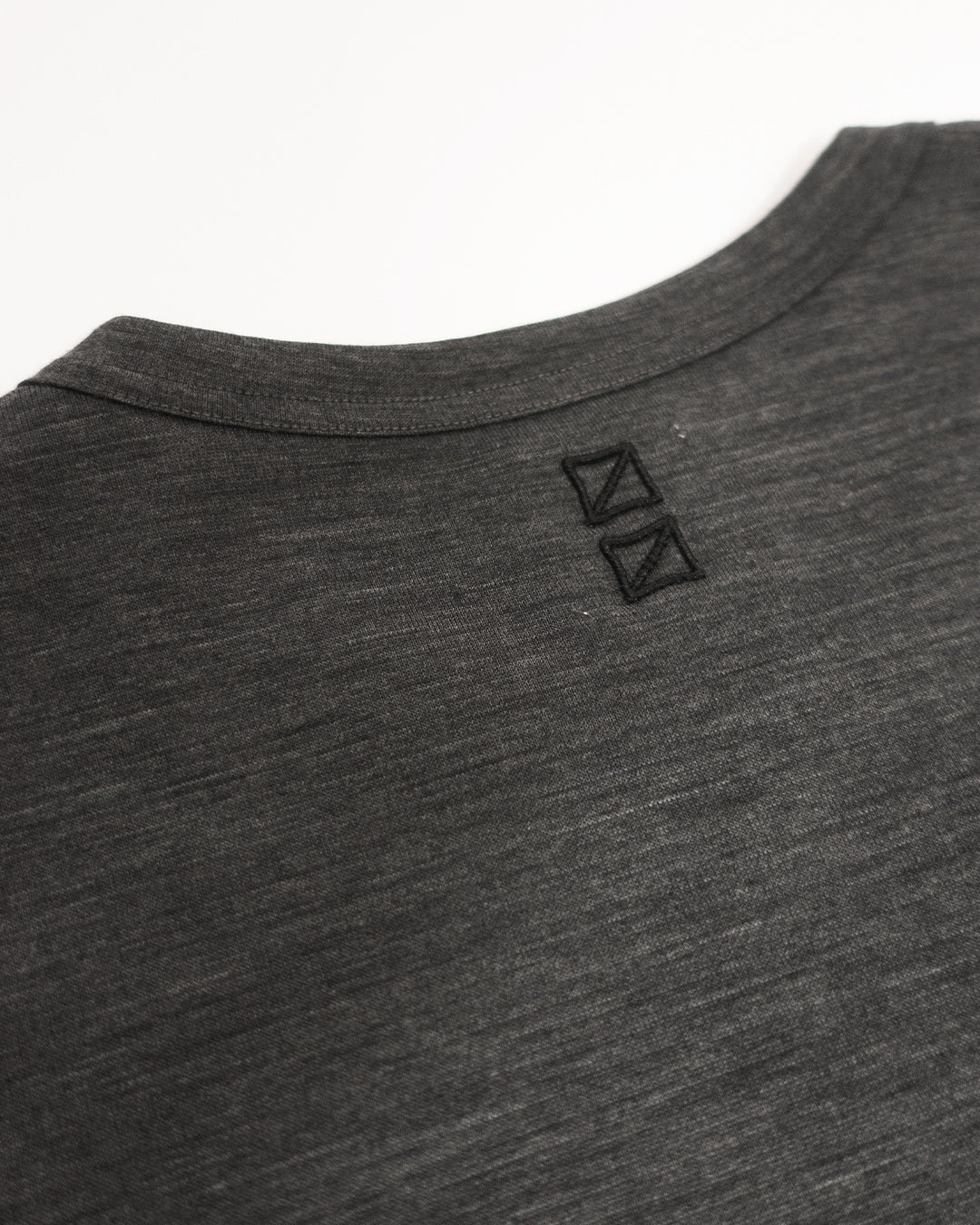 Super100s WOOL Plating Jersey S/S Logo TEE <#heather gray&gt