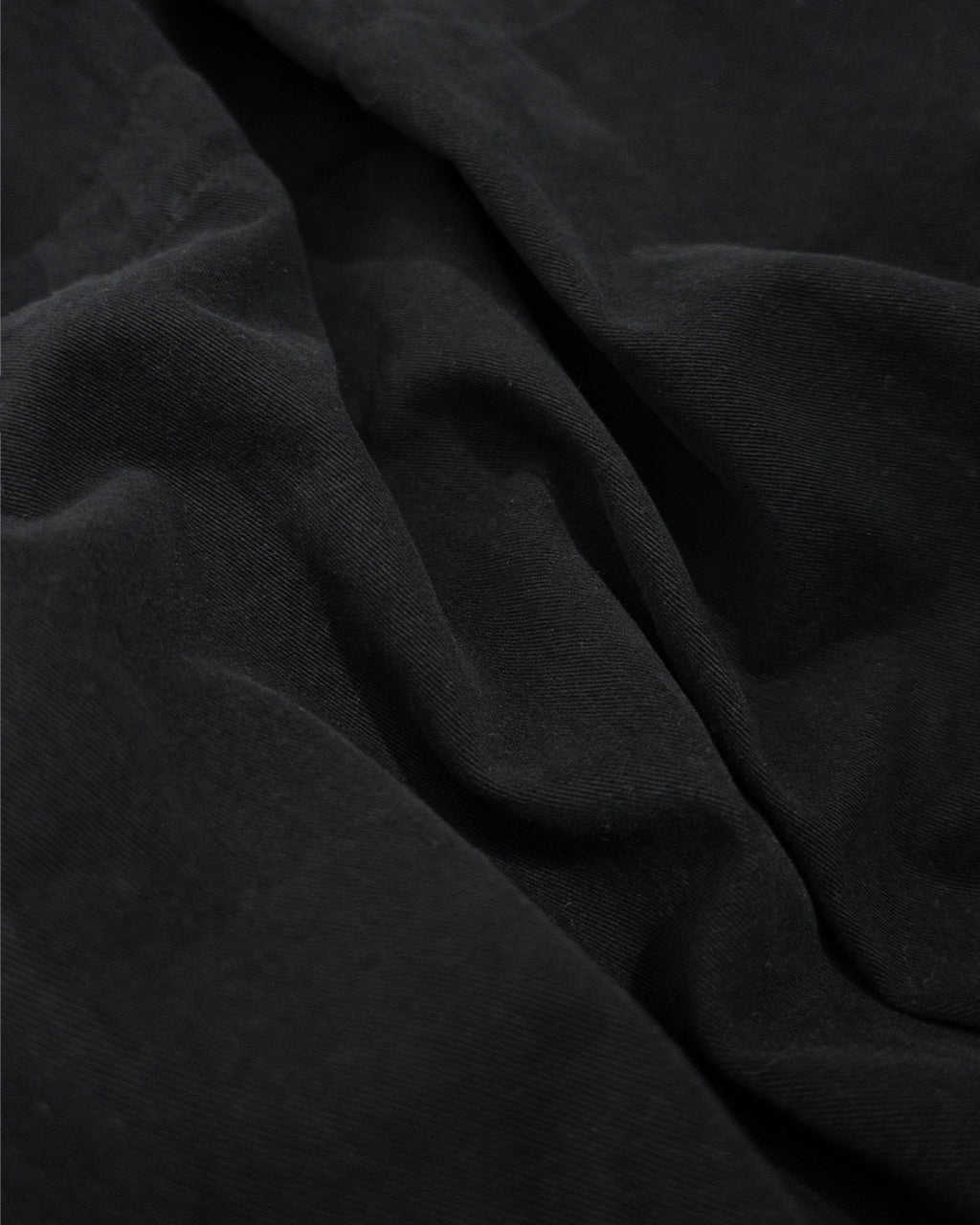 Brushed Cotton Flannel Biowash French Anorak Parka <#black>