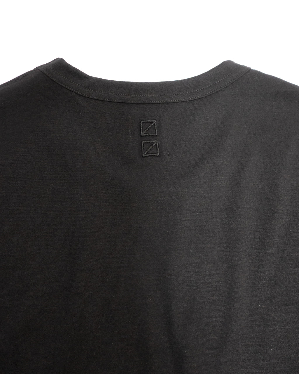 Super100s WOOL Plating Jersey S/S Logo TEE <#black>