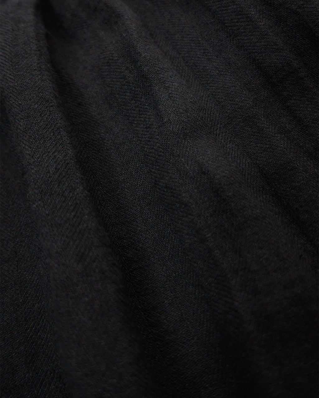 Linen Herringbone M-43 Field Jacket <#black>