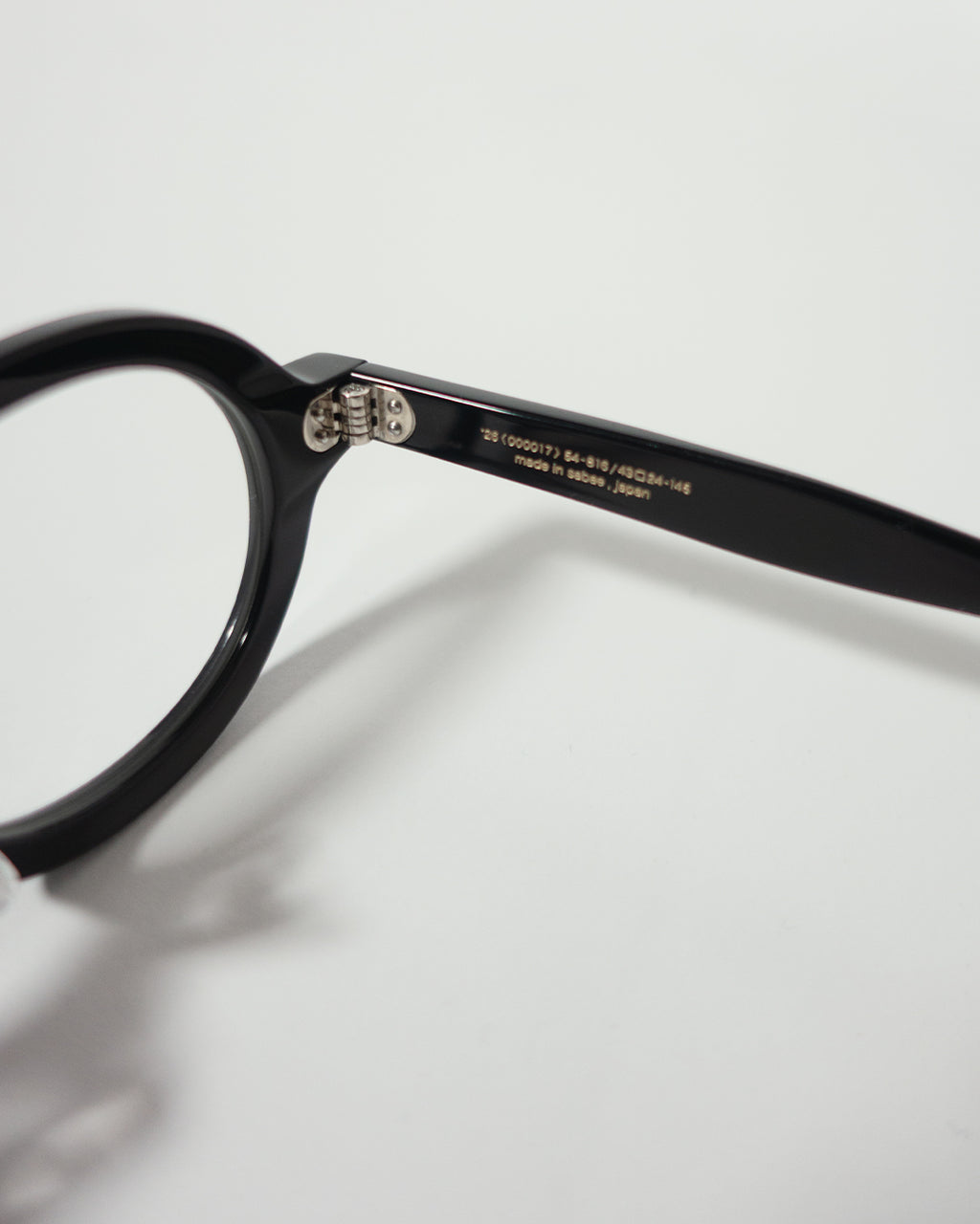 〼〼×Sabae Television Cut Modern Frame Glasses <#black>