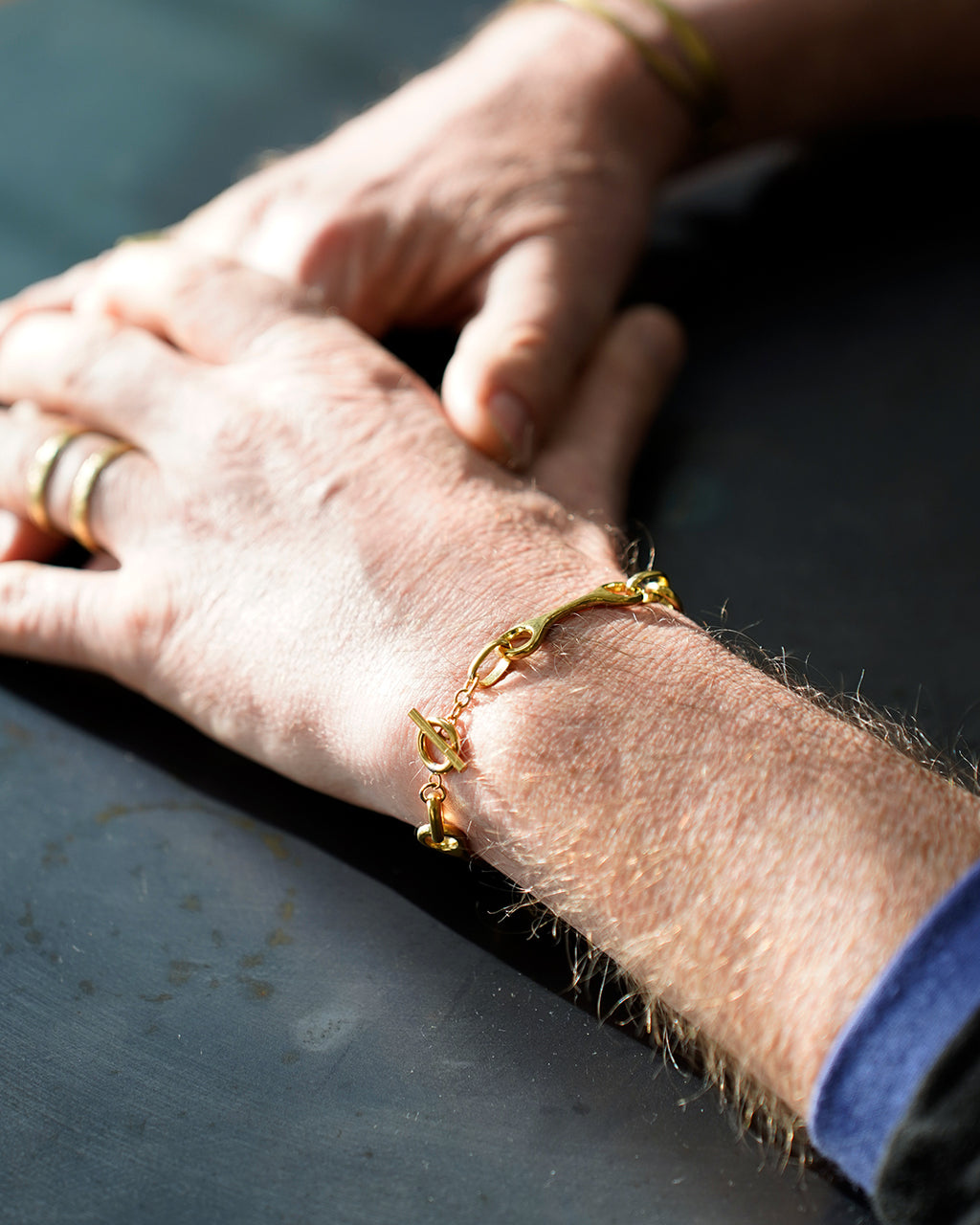 brass chane bracelet phalanx <#brass>