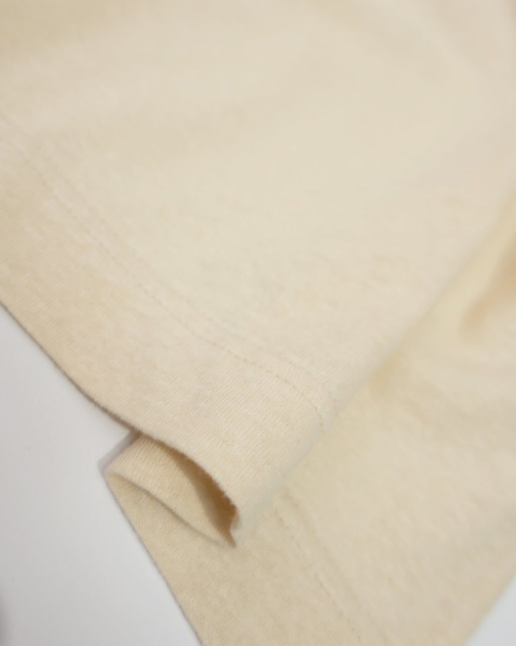 Linen Jersey Henley Neck Middle Length L/S Tee <#ivory>