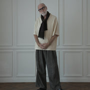 Waffle Russell V Neck 3/4 Sleeve Dolman Knit Pullover.
