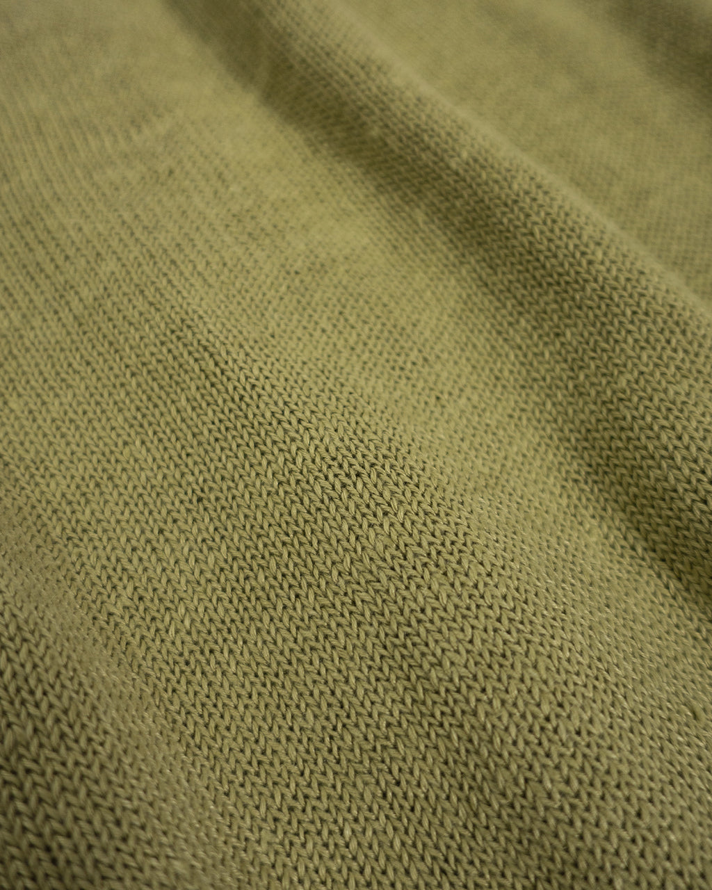 Linen Mid-Gauge Henley Neck Knit Pullover <#yellow>