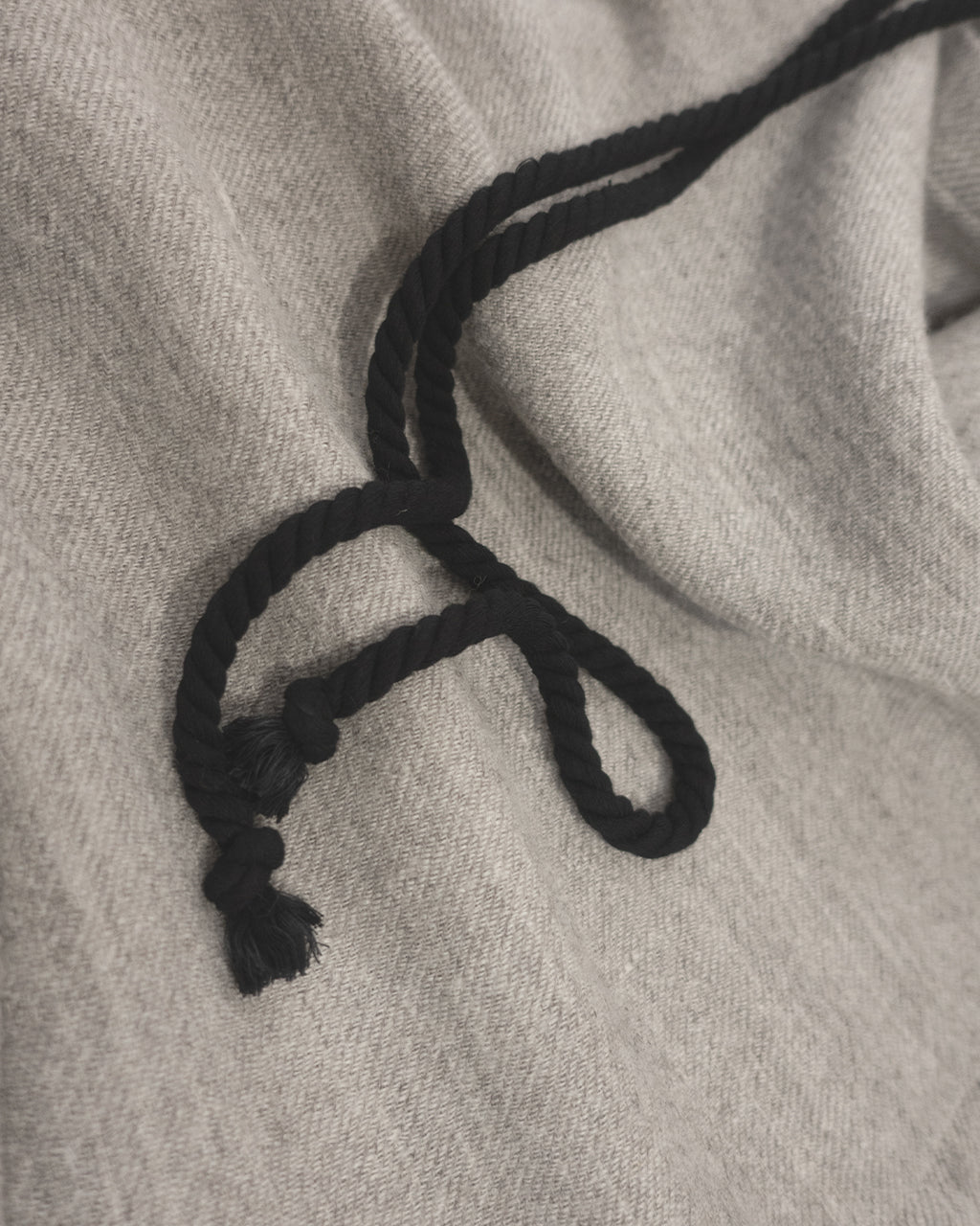 Shetland Wool Linen Rope Belt Easy Sarouel Pants <#light gray>