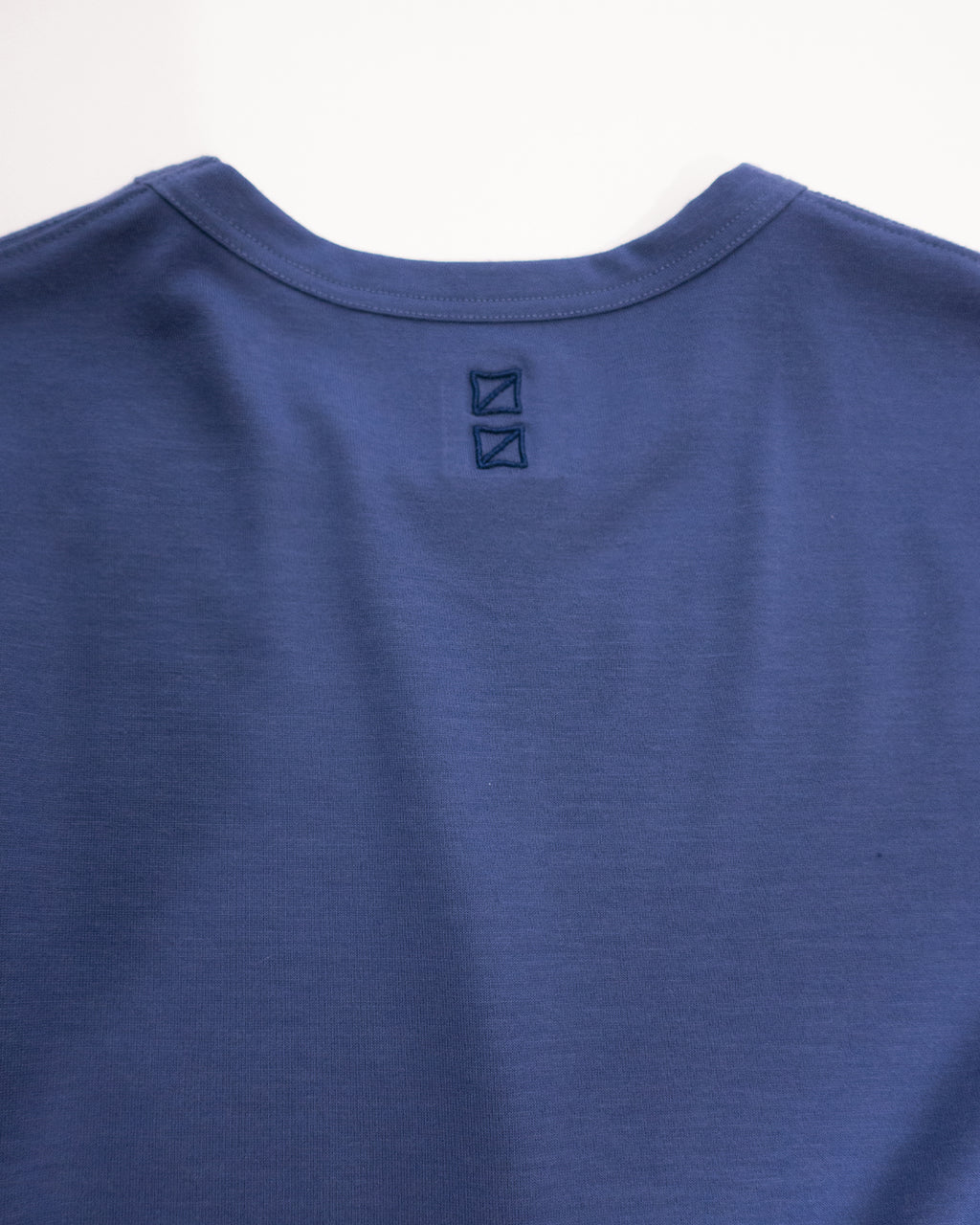 Super100s WOOL Plating Jersey S/S Logo TEE <#royal blue>