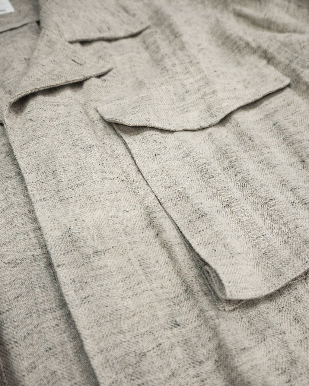 Linen Herringbone M-43 Field Jacket <#heather gray>