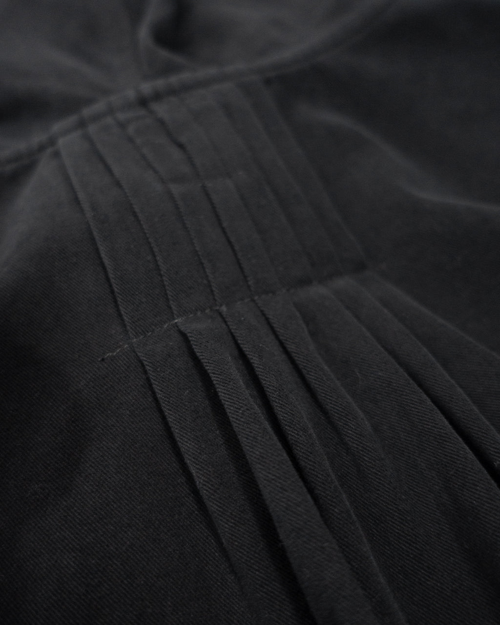 Brushed Cotton Flannel Biowash French Anorak Parka <#black>