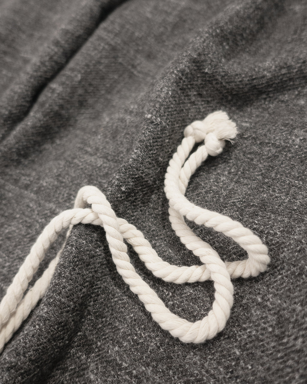 Shetland Wool Linen Rope Belt Easy Sarouel Pants <#charcoal>