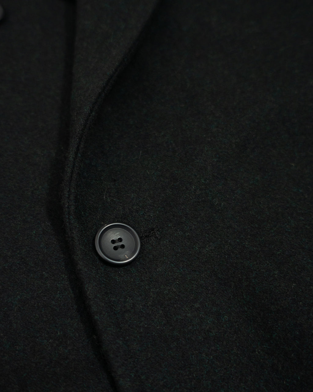 Wool Blend Double-Breasted Long Coat <#black>