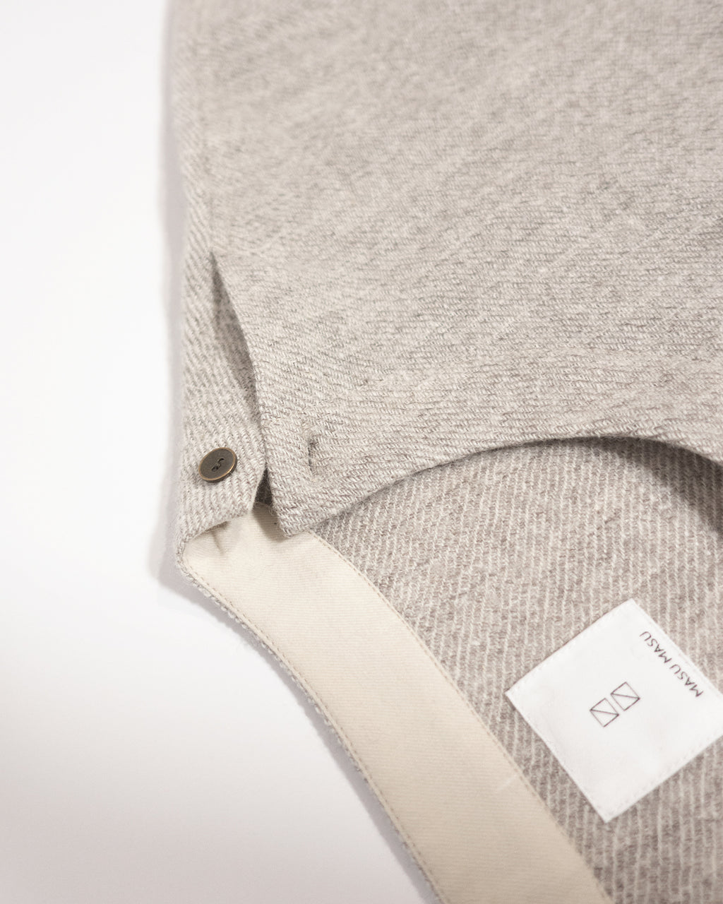 Shetland Wool Linen Crew Neck LS Tuck Rib Pullover <#light gray>