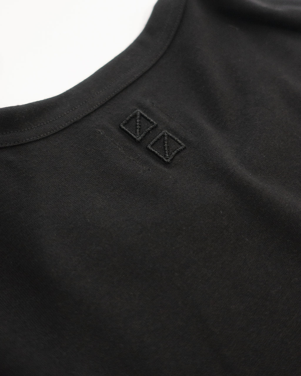 Super100s WOOL Plating Jersey S/S Logo TEE <#black>