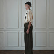 Double Hem Coin Pocket 2Tuck Wide Slacks.
