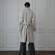 Back Flare A-Line Officer Bal Collar Coat.
