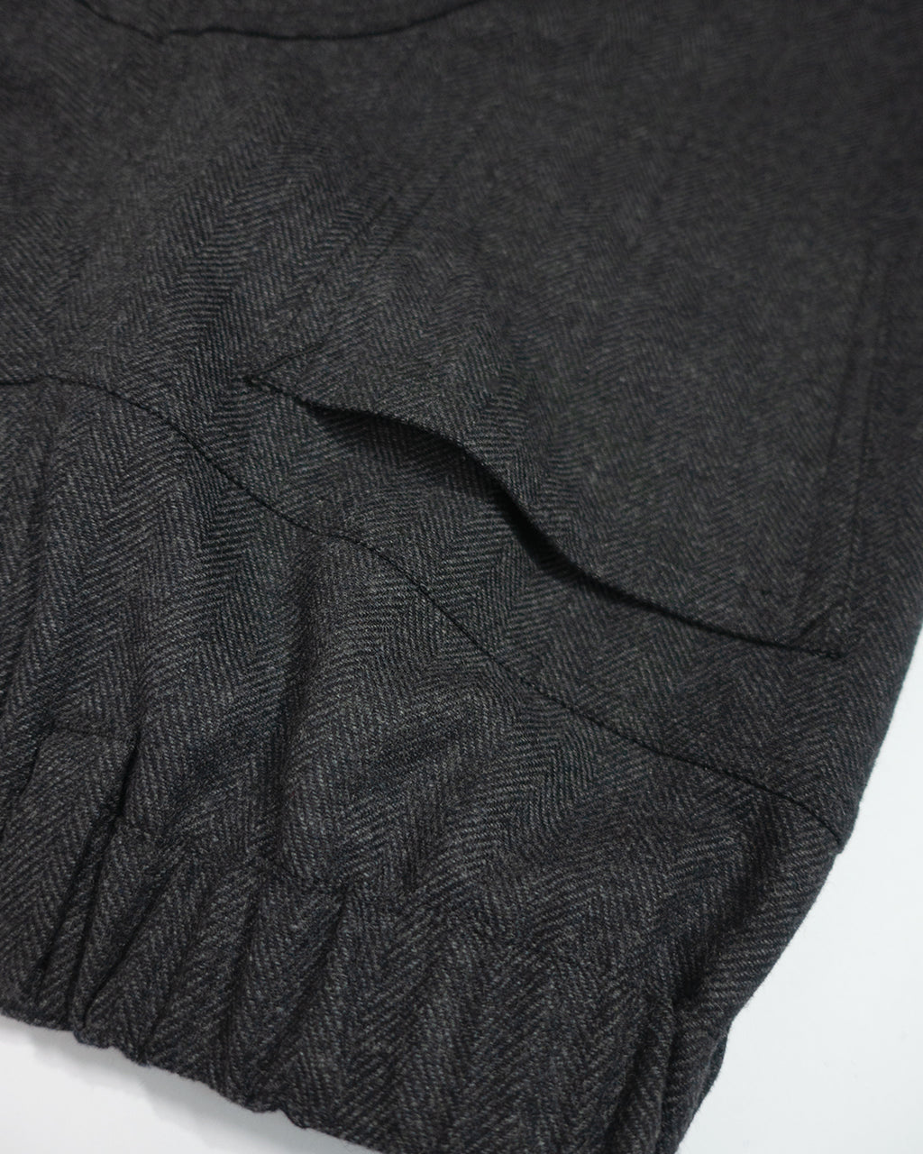Wool Blend Tweed Double-Knee Painter's Work Pants <#black>