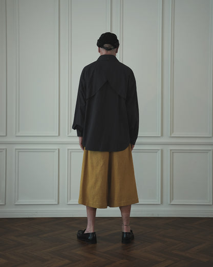 Layered Design Dress Military Shirt〈 000004-13 〉