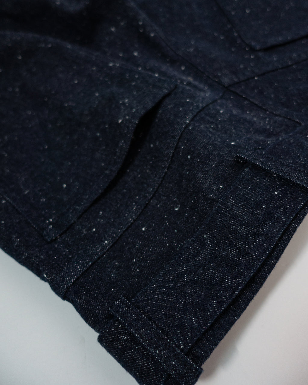 Nep Denim Belted Wide Tapered 1Tuck Baggy Pants <#indigo>