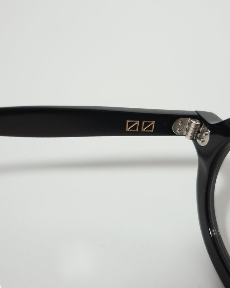 〼〼×Sabae Television Cut Modern Frame Glasses <#black>
