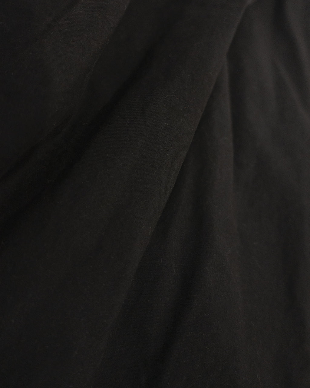 Oiled Wax Washed Moleskin Wide Baggy Pants <#black>