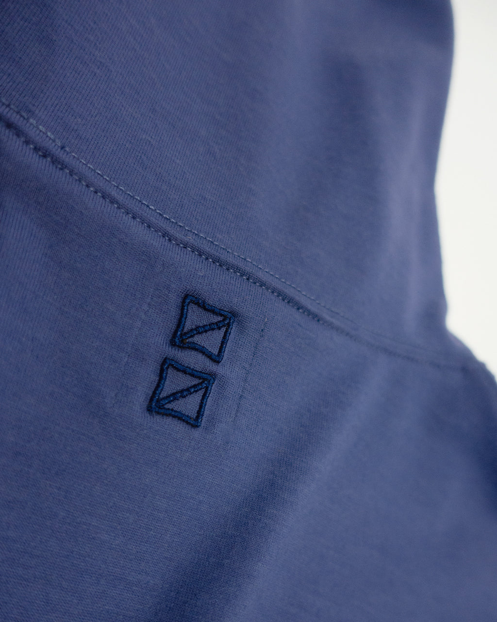 Super100s WOOL Plating Turtleneck L/S Logo TEE <#royal blue>