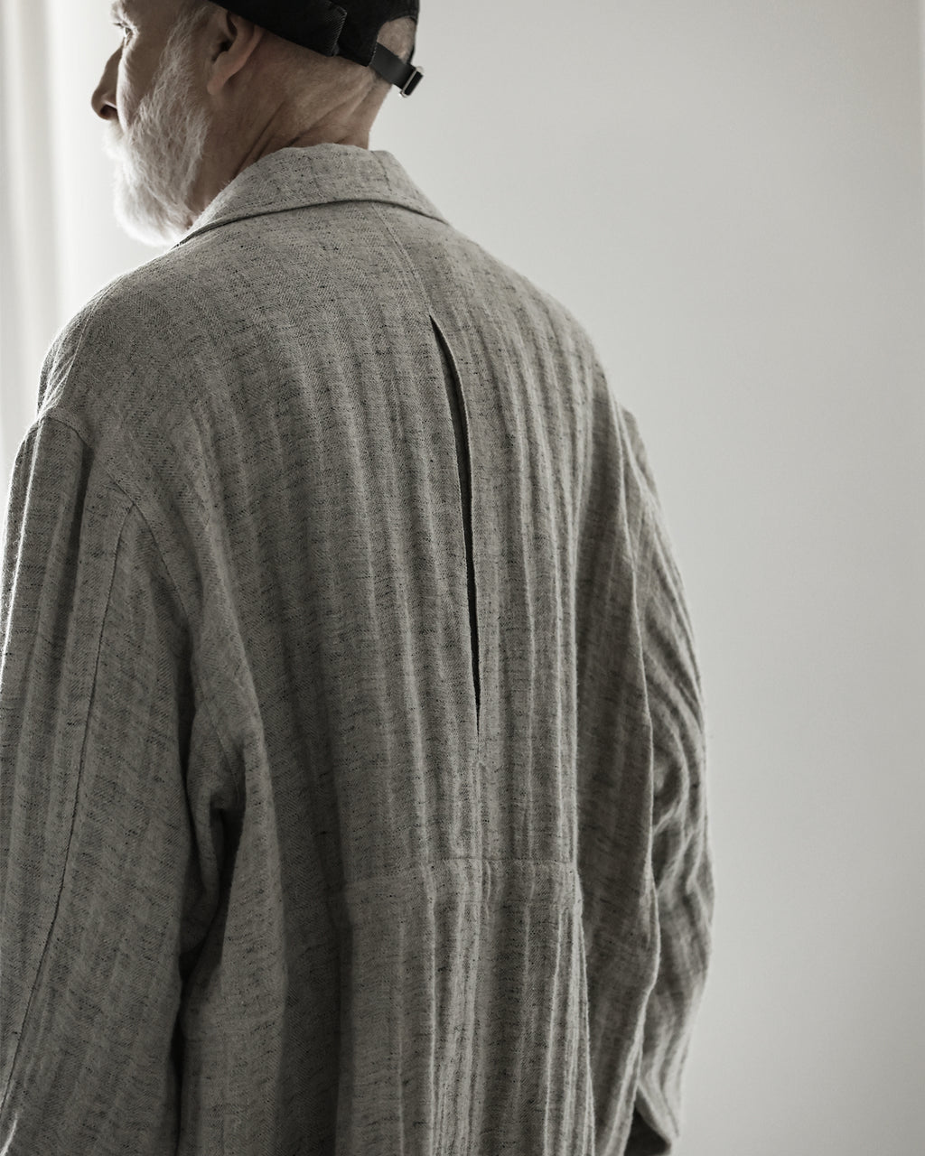 Linen Herringbone M-43 Field Jacket <#heather gray>