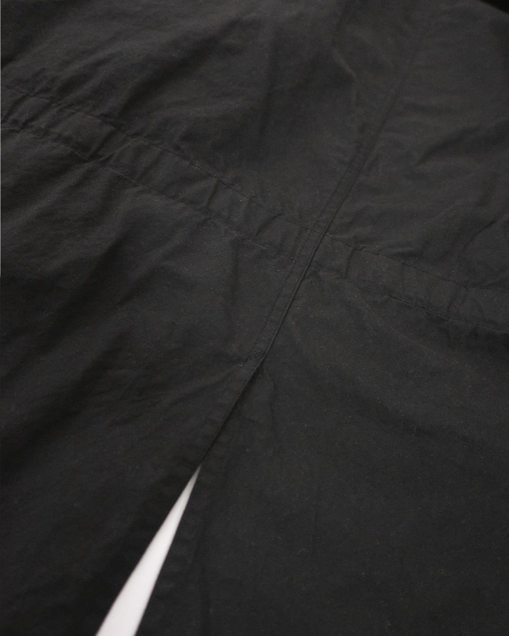 Oiled Wax Washed Moleskin 6-pocket Coverall <#black>
