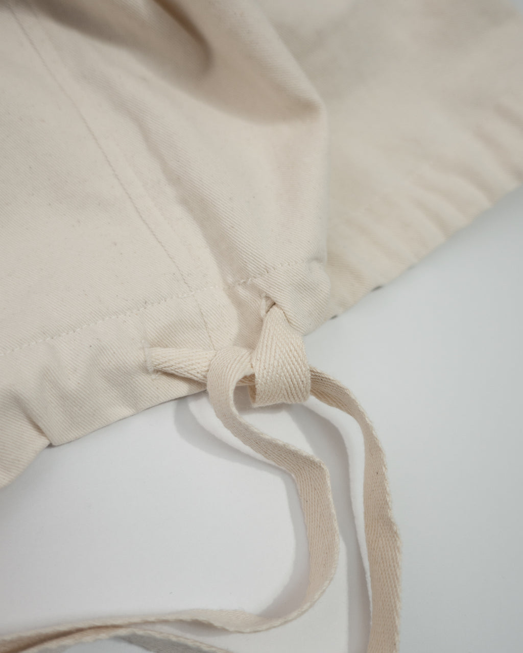Brushed Cotton Flannel Biowash French Anorak Parka <#ivory>