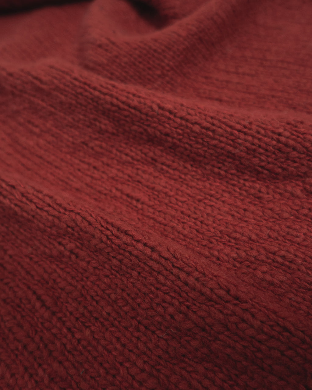 Wool Blend High Neck Hand-like Knit / Sweater <#red>