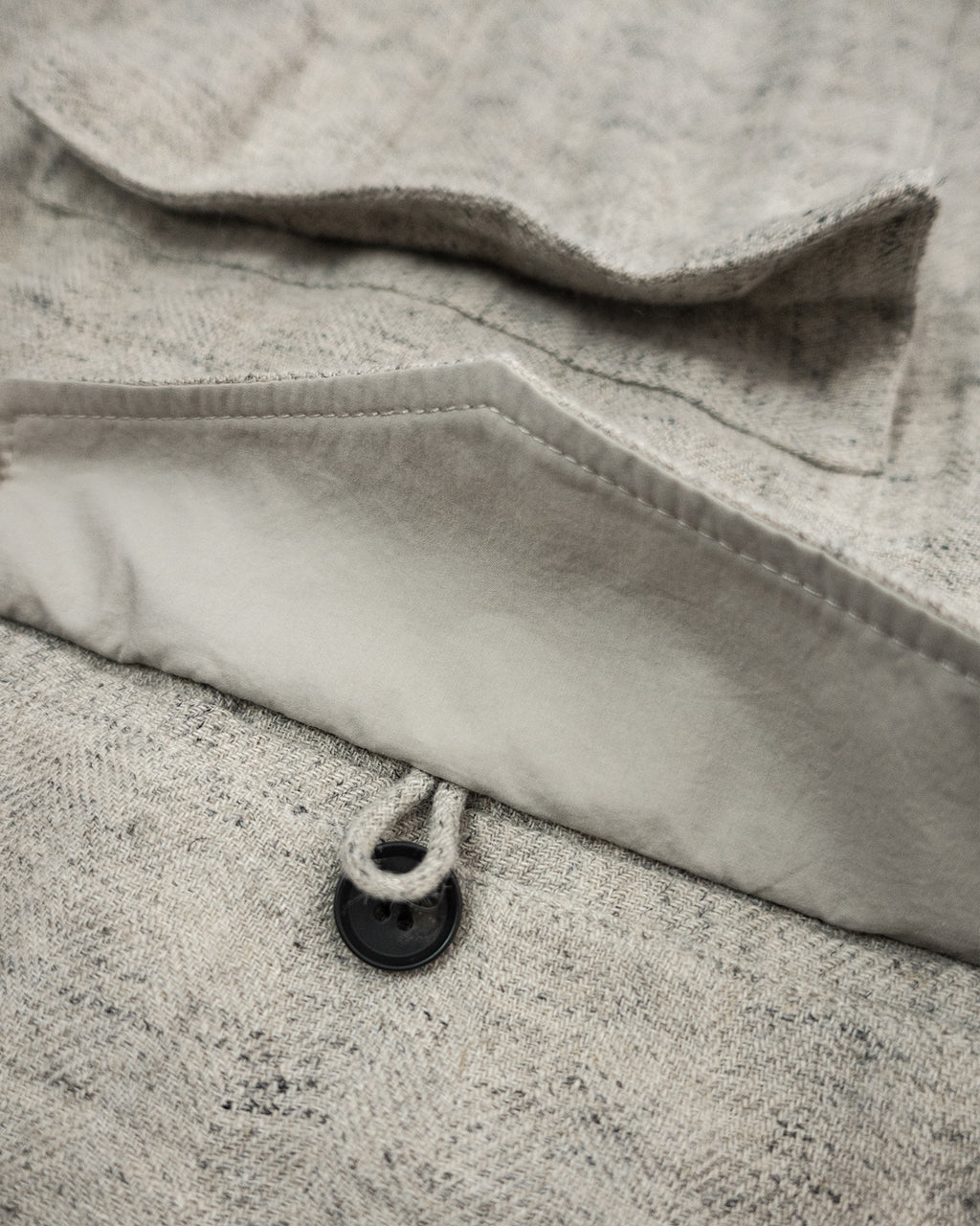 Linen Herringbone M-43 Field Jacket <#heather gray>