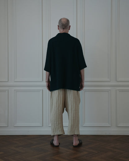Waffle Russell V Neck 3/4 Sleeve Dolman Knit Pullover.