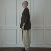 Crew Neck Half Sleeve Over Pullover.