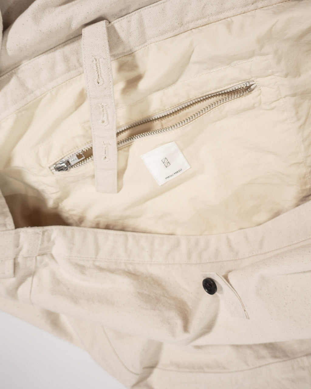 Cotton Canvas News Paper Bag <#ivory>