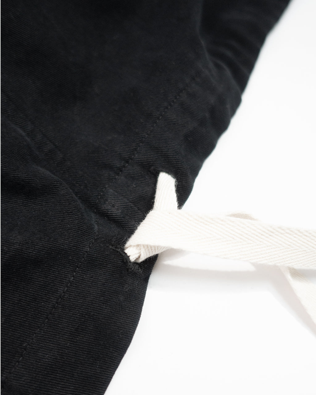 Brushed Cotton Flannel Biowash French Anorak Parka <#black>