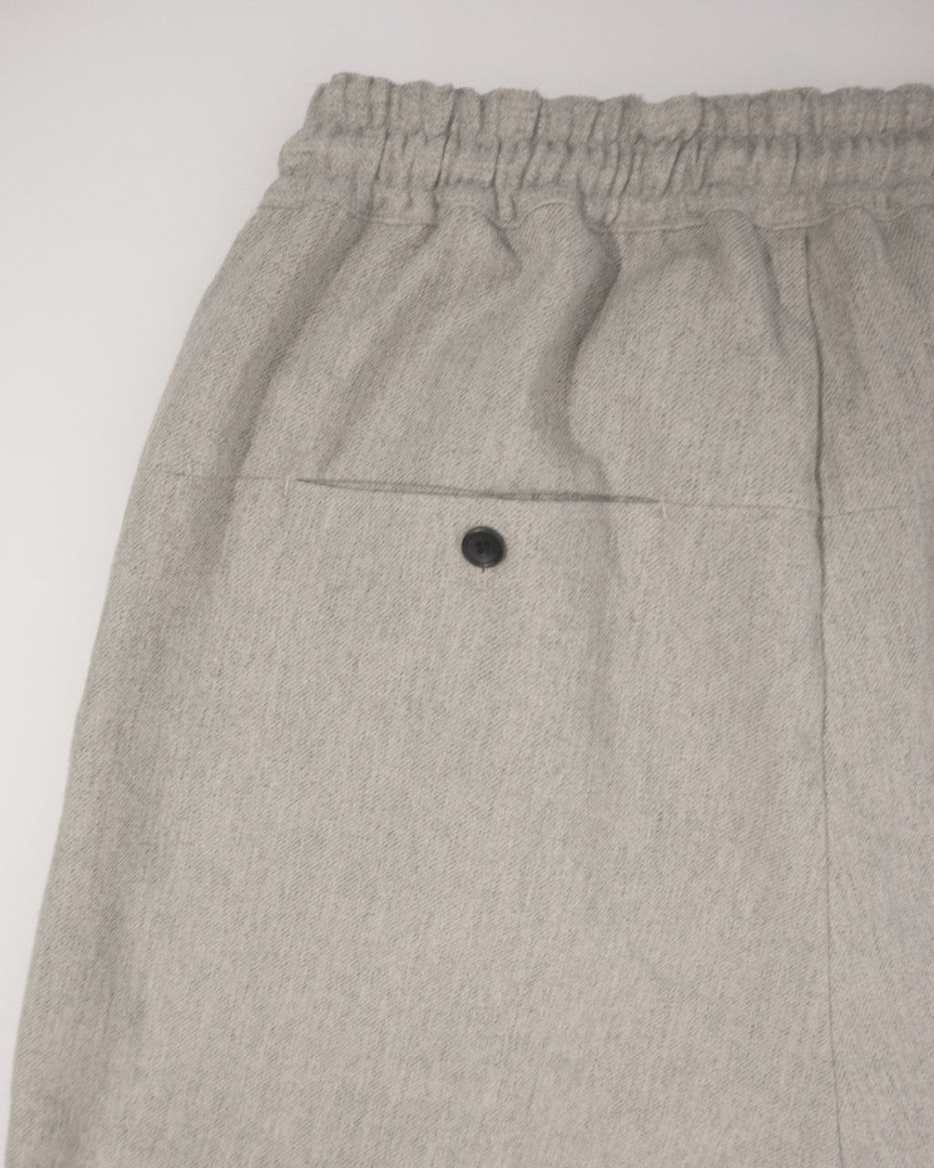 Shetland Wool Linen Rope Belt Easy Sarouel Pants <#light gray>