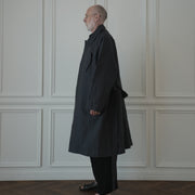 Back Flare A-Line Officer Bal Collar Coat.