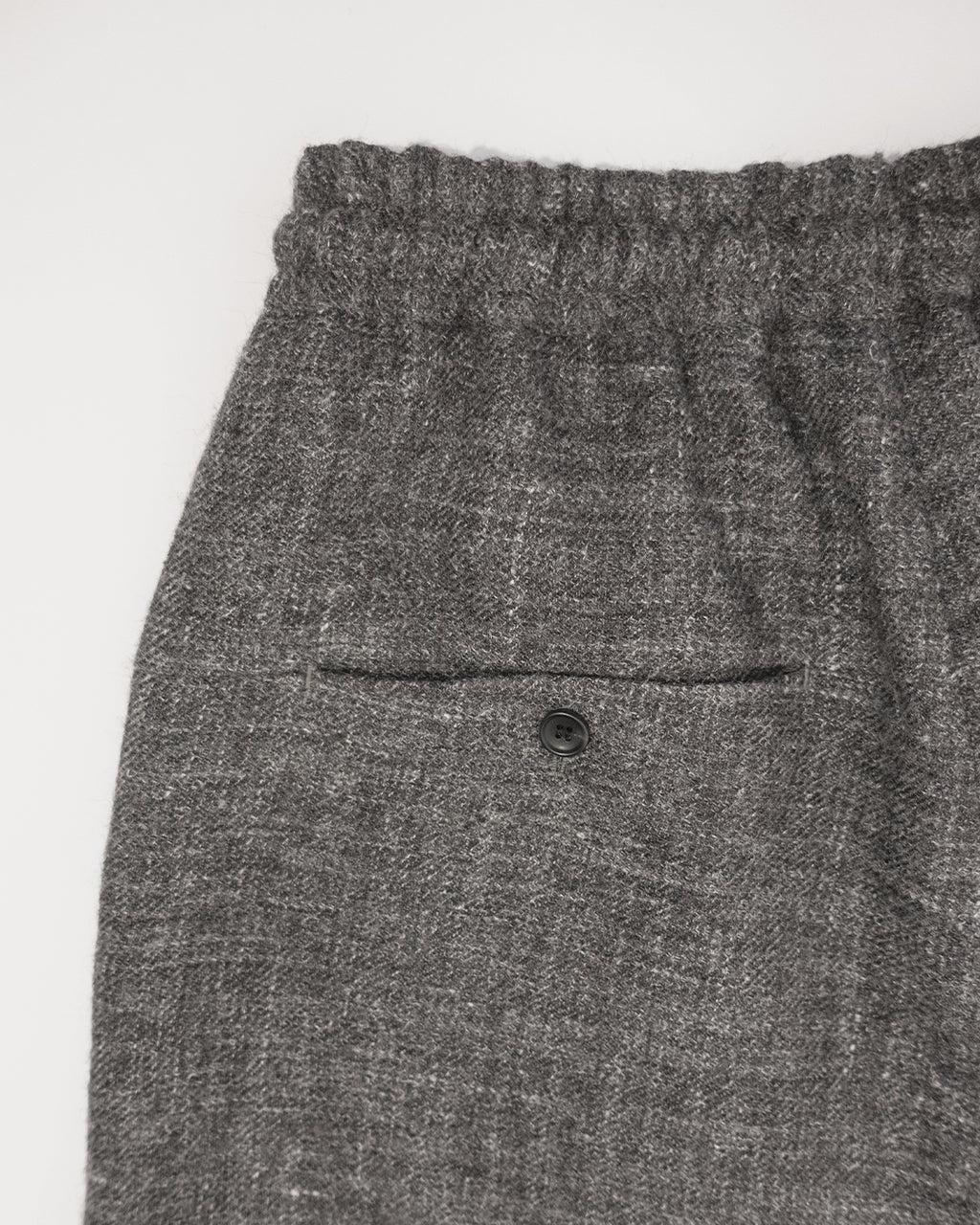 Shetland Wool Linen Rope Belt Easy Sarouel Pants <#charcoal>