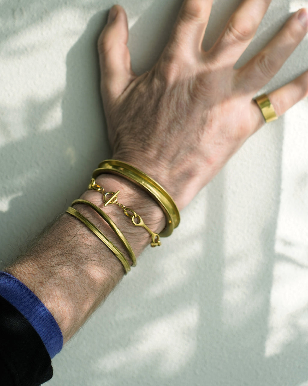 brass bangle leaves and stems <#brass>
