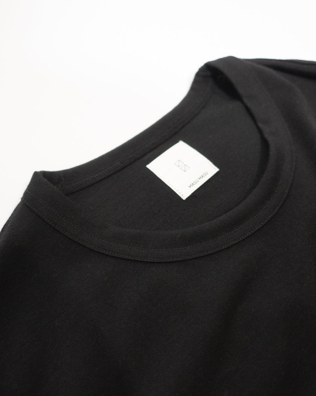 Super100s WOOL Plating Jersey S/S Logo TEE <#black>