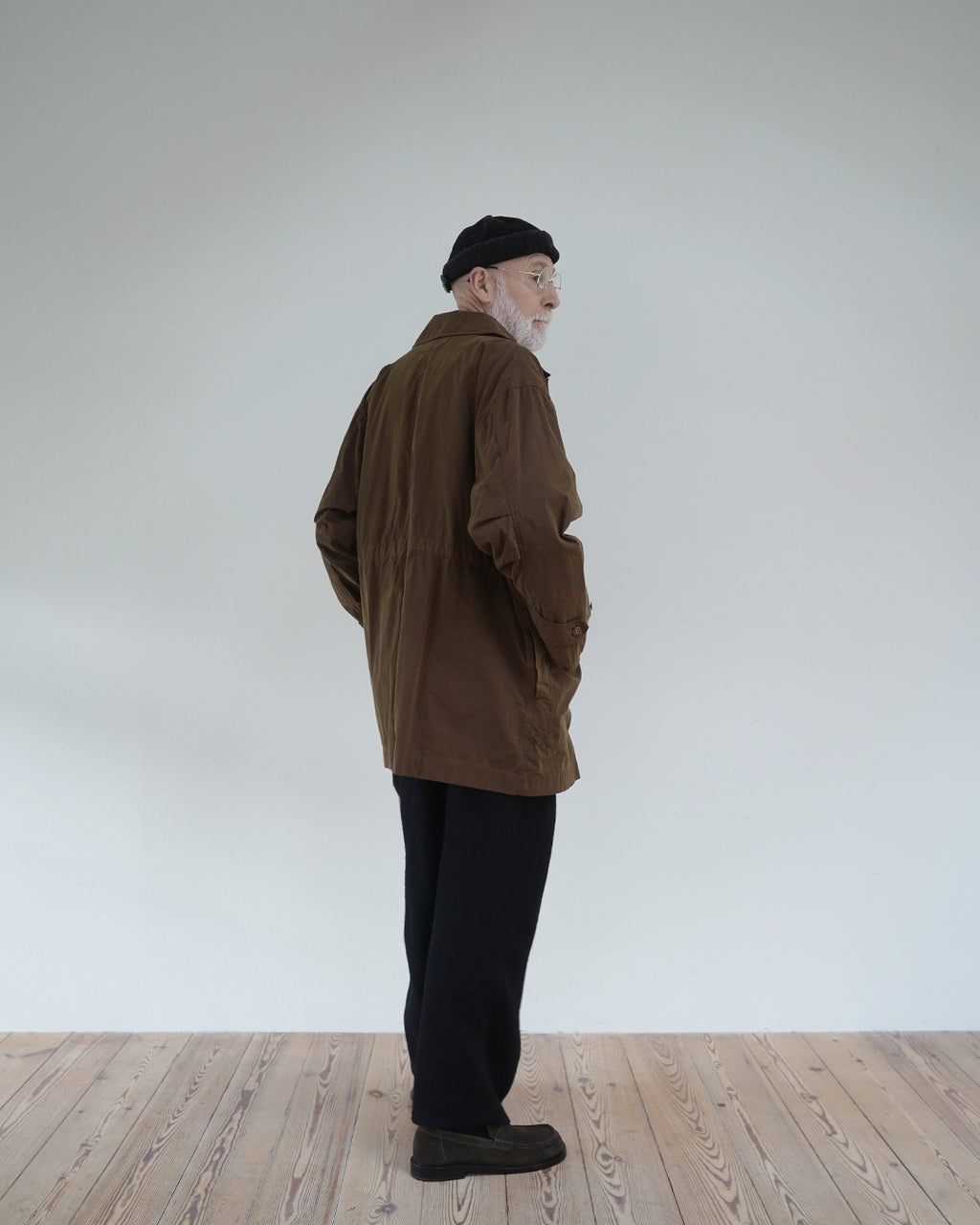 Oiled Wax Washed Moleskin 6-pocket Coverall  <#camel>